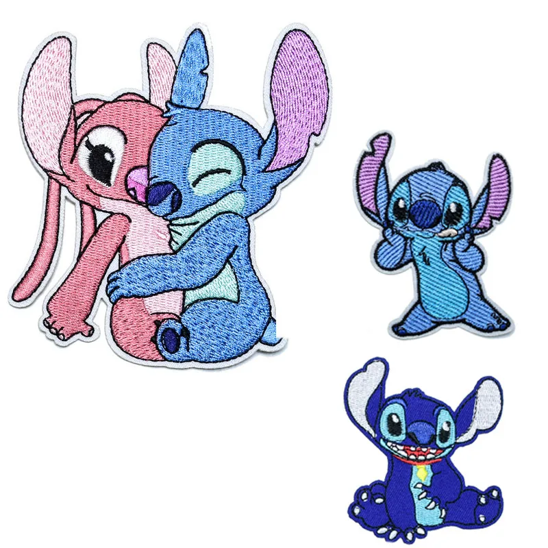 Stitch Disney Clothing Thermoadhesive Heat Transfer Patch Embroidery Patch on Clothes DIY Pants Jackets Stitch Patch Kids Gifts