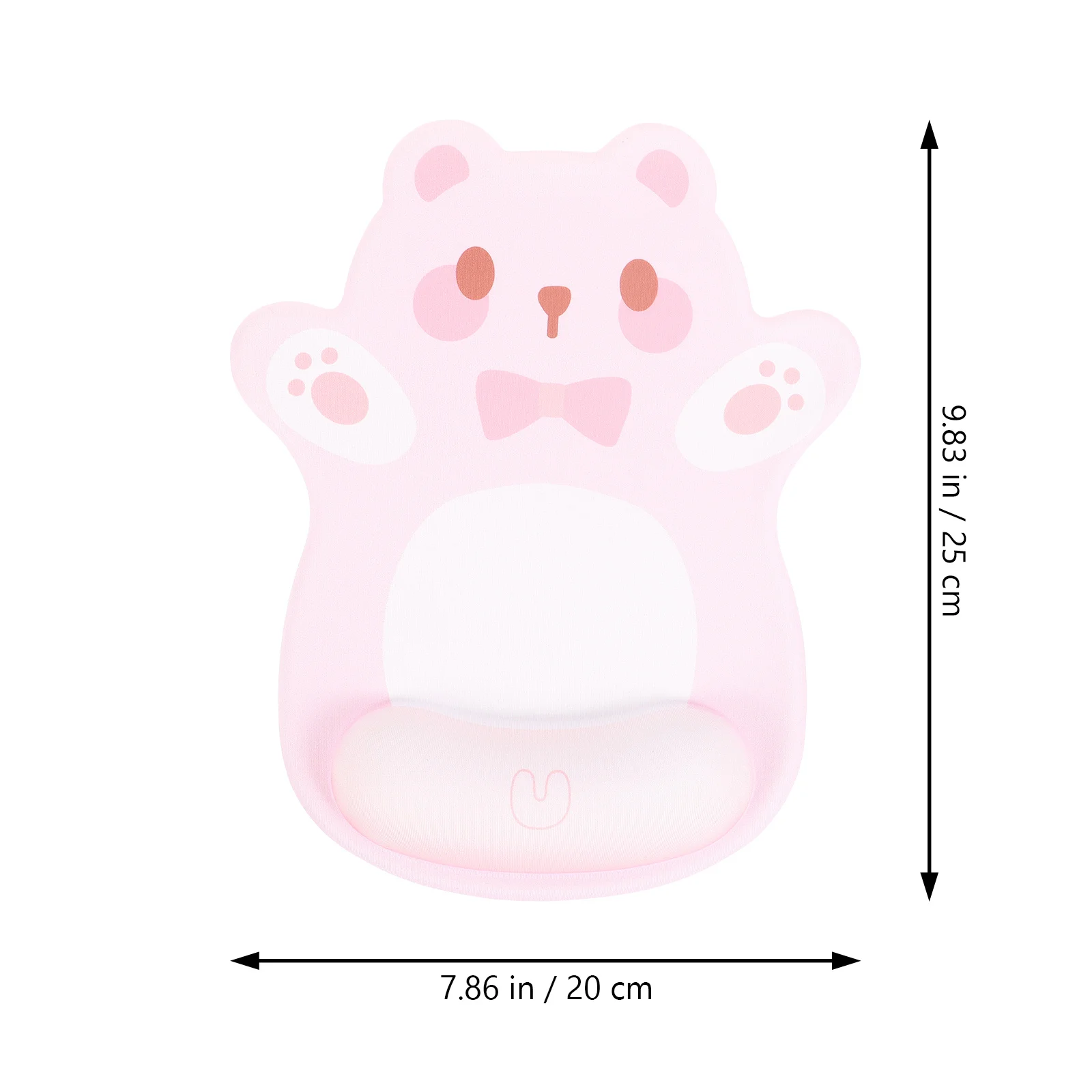 

Pad With Wrist Support Ergonomic Computer Mousepad Non-Slip Gaming Laptop Computer Desk Office Home Travel Use