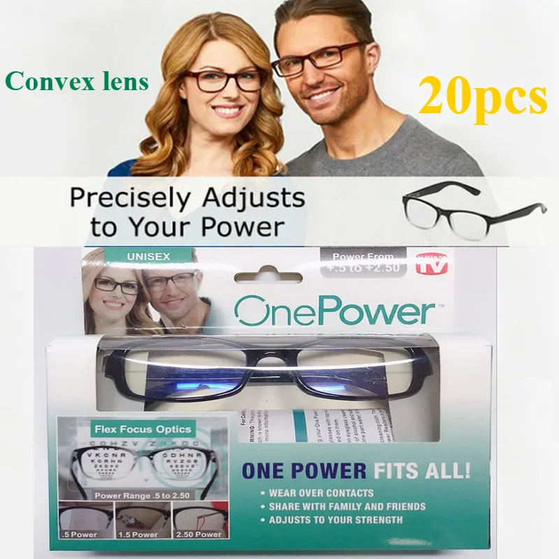 Convex Lens Mulifocal One Power Readers Seen Put Everything Into Clear Focus Auto-Adjusting Reading Glasses Eyewear +5 To +250