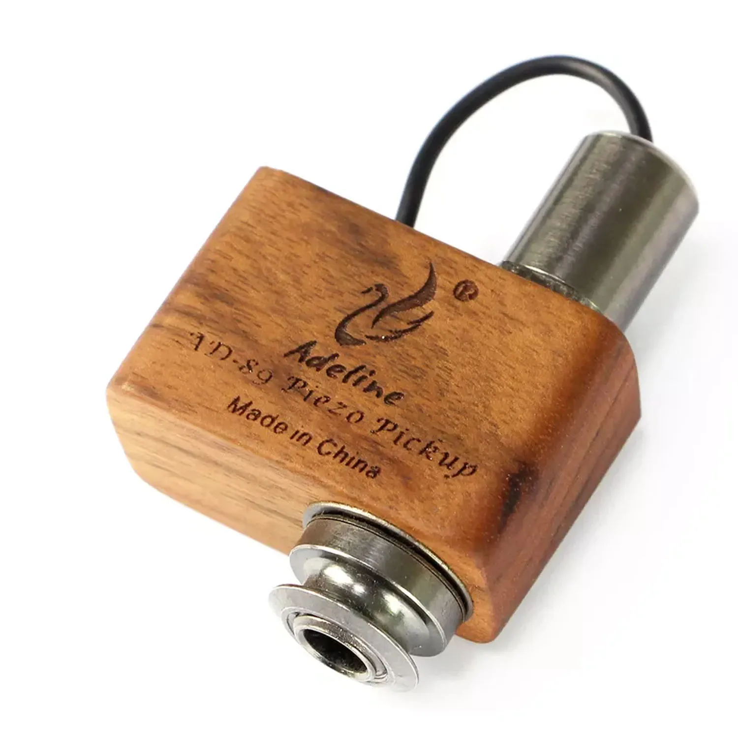 

Guitar Pickup Transducer Prewired Amplifier with 6.35mm Output Jack for Acoustic Guitar Ukulele Violin Cajon African Drum Kalimb