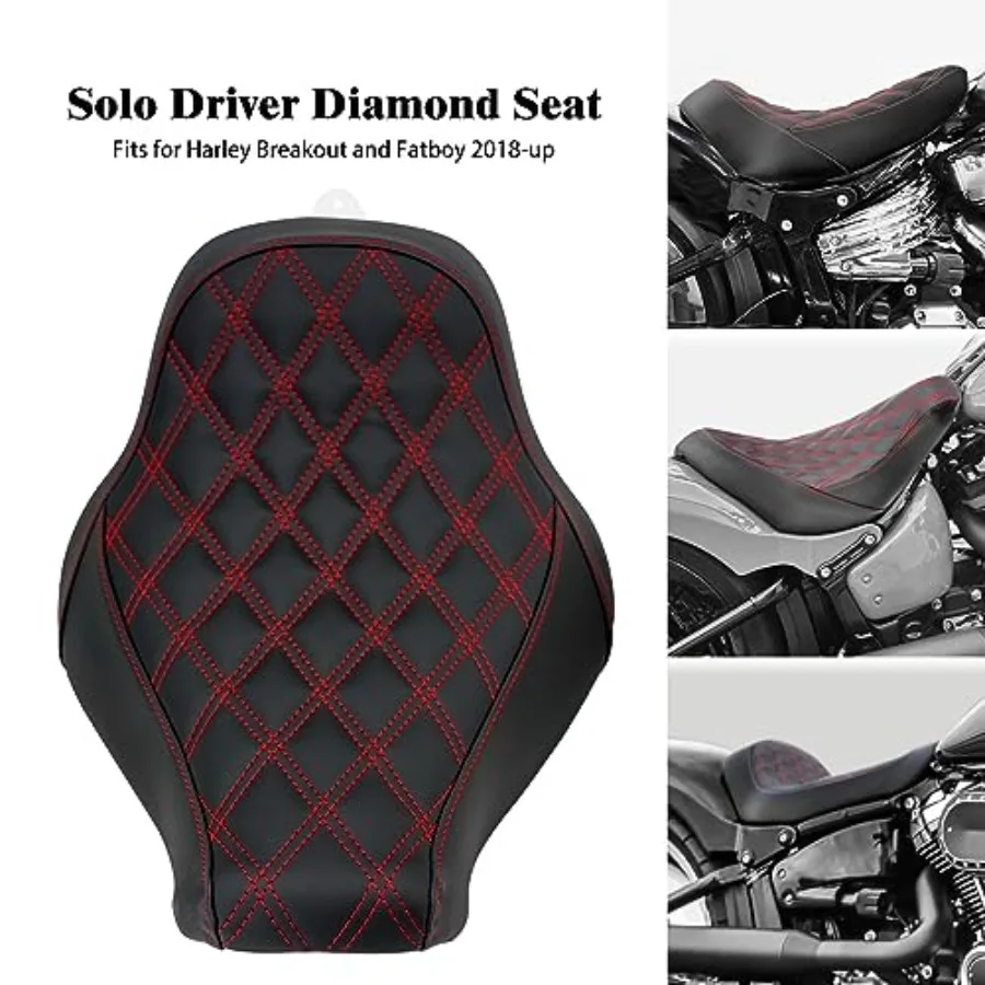 حاجز خلفي للدراجة النارية مع مقعد منفرد واقي الطين القصير والذيل طقم إضاءة الفرامل لإشارة الانعطاف لـ Harley Softail Fat Boy FXBRS 2018 #2