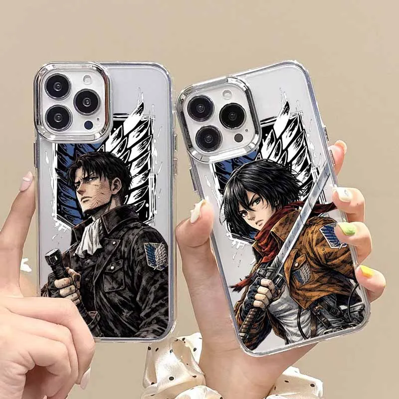 Attack on Titan Dark Anime For Xiaomi MI 15 14 12 11 POCO F6 F5 X7 X6 X5 X4 X3 M6 M5S Pro Plus Transparent Silicone Phone Case
