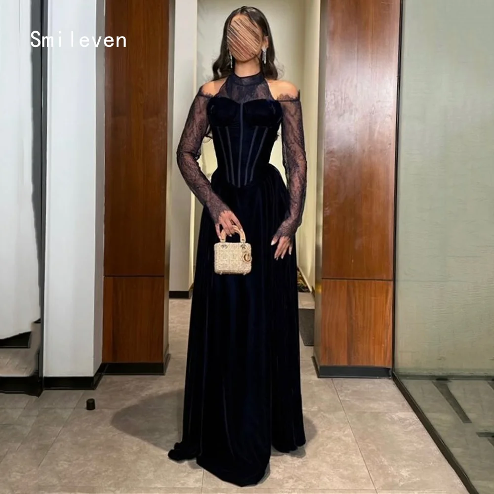 

Smileven Luxury Lace Mermaid Prom Dress Waist Shaping Party Gowns Appliques Sweetheart Occassion Dress Customized 2026