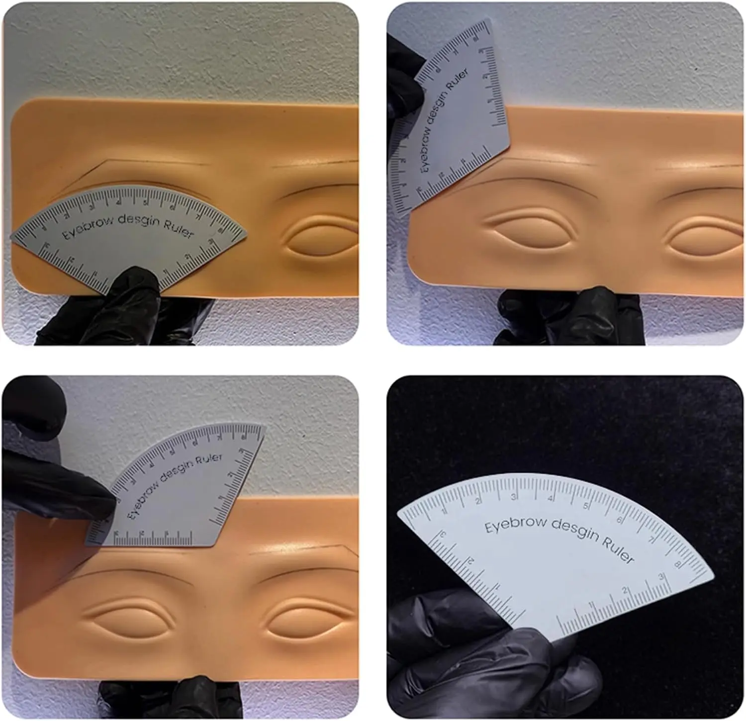 2025 New Fast Drawing Eyebrow Ruler Microblading Mapping Tool Shaping Permanent Makeup Drawing Guide Ruler Tattoo Supplies Reuse