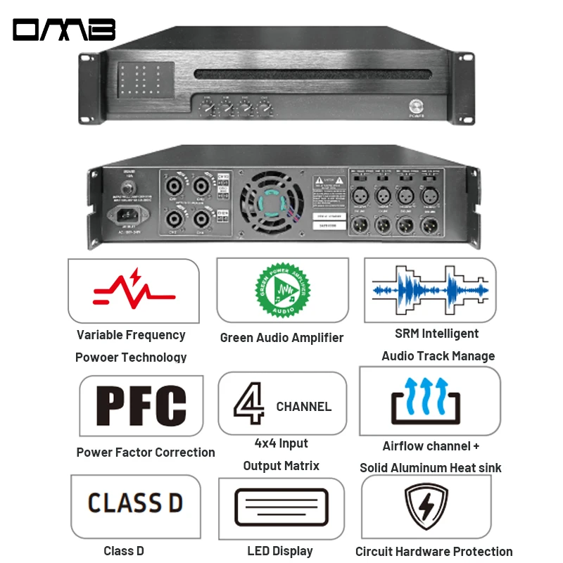 TLF PFA8000MLed السلع الصينية بالجملة قوة الصوت الخضراء 1500W مكبر الصوت المهنية المتكلم