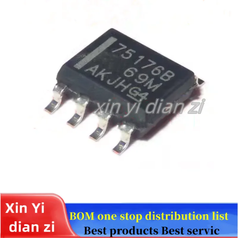 20pcs/lot SN75176B SN75176 Transceiver SOP-8 ic chips in stock