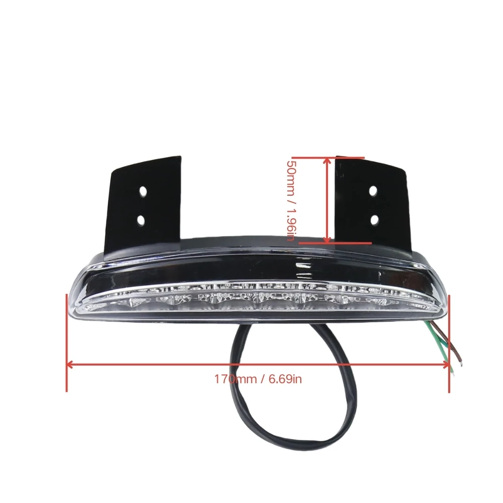 Motorcycle Tail Light Lamps Motor Cafe Racer Rear Fender Edge Brake Taillight For Harley Touring Sportster XL 883 1200