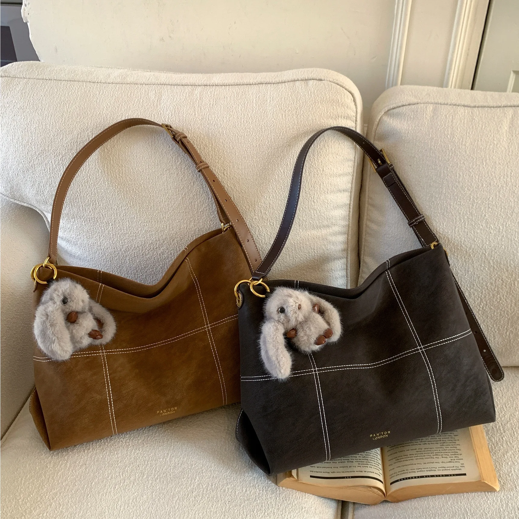 

Vintage Matte Tote Bag Women's Commuter Bag 2025 New Sle Office Lazy oulder Crossbody Bag Medium Size Ladies Bag