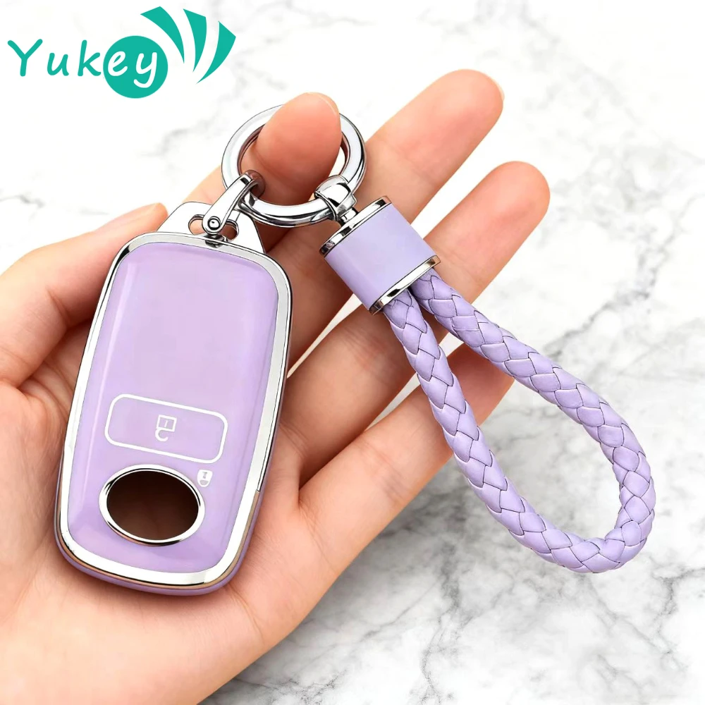 2 botones TPU Auto Shell Fob para Toyota Perodua Yaris Ativ Raize Veloz Avanza Rush Daihatsu Japón funda para llave de coche remota inteligente
