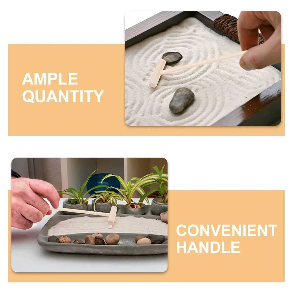 مجموعة أدوات أشعل النار الصغيرة مكونة من 20 قطعة لعلبة رمل حديقة زن، ومكابس الخيزران المصغرة، وديكور التأمل على الطاولة، وزراعة بيت الدمى