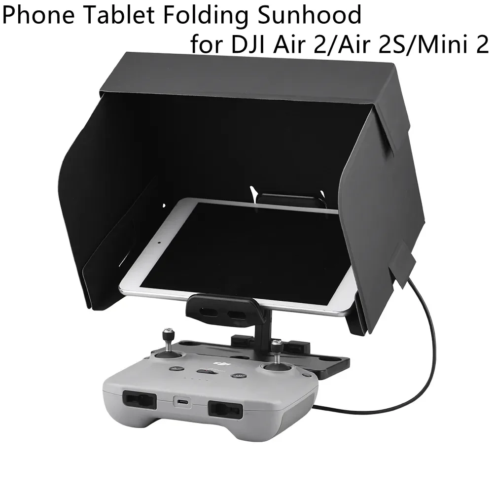 

For DJI MAVIC 3/Air 2/2S/Mini 2/MINI 3 PRO Remote Control Phone Tablet Folding Sunhood Drone Hood Tablet Holder RC Accessory