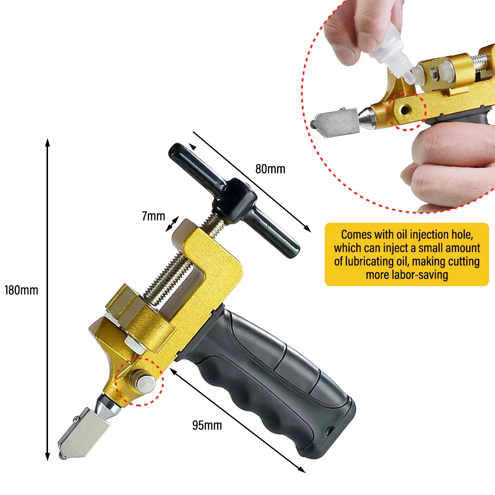 High Quality 2 in 1 Diamond Tile Glass Cutter Professional Ceramic and Porcelain Cutting Manual Multifunction Hand Tool Home DIY