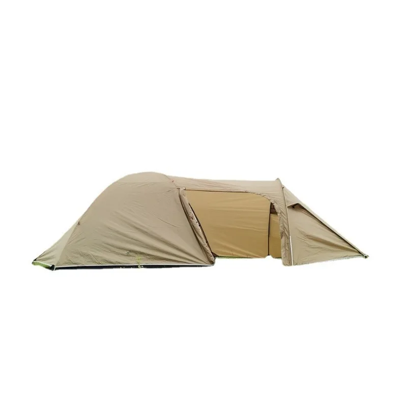 

One room, one living room, three people outdoor ultra-light luxury camping aluminum pole anti-rainstorm water family tent