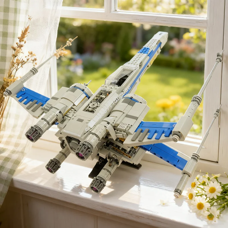 

1950 шт. MOC UCS Resistance T X Wing Star Battle UCSed Модель Рождественский подарок Строительные блоки Сборка DIY Креативные игрушки Идея Дети