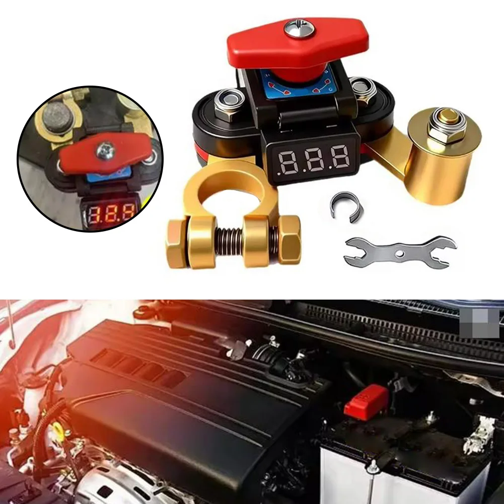 Compact Battery Disconnect Switch for 12 Volt 24 Volt Applications For Cars Trucks for rvs Boats Trailers Easy Install