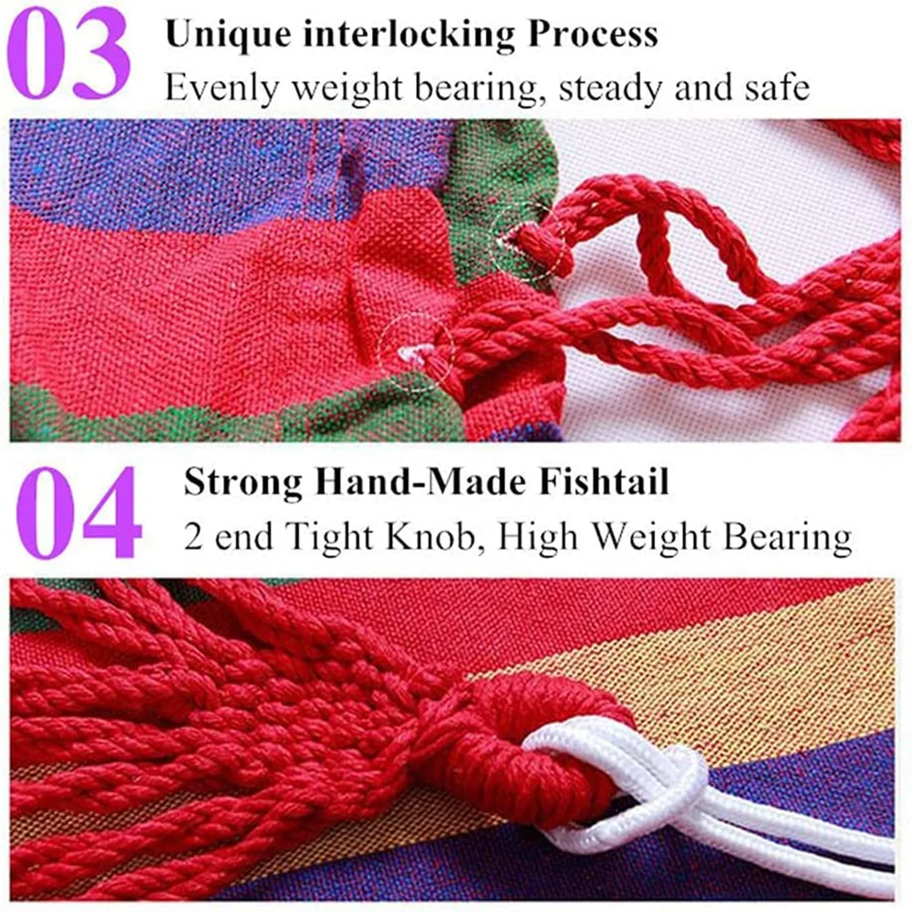 Double Cotton Canvas Hammock 6