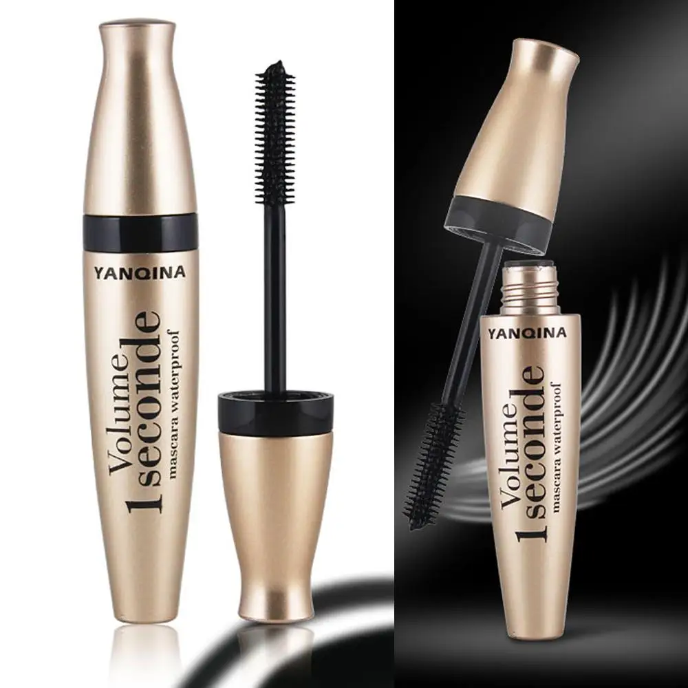 3D Black Waterproof Mascara Fiber Eyelashes Curling Brush Long Lasting Extension Natural Look No Flaking
