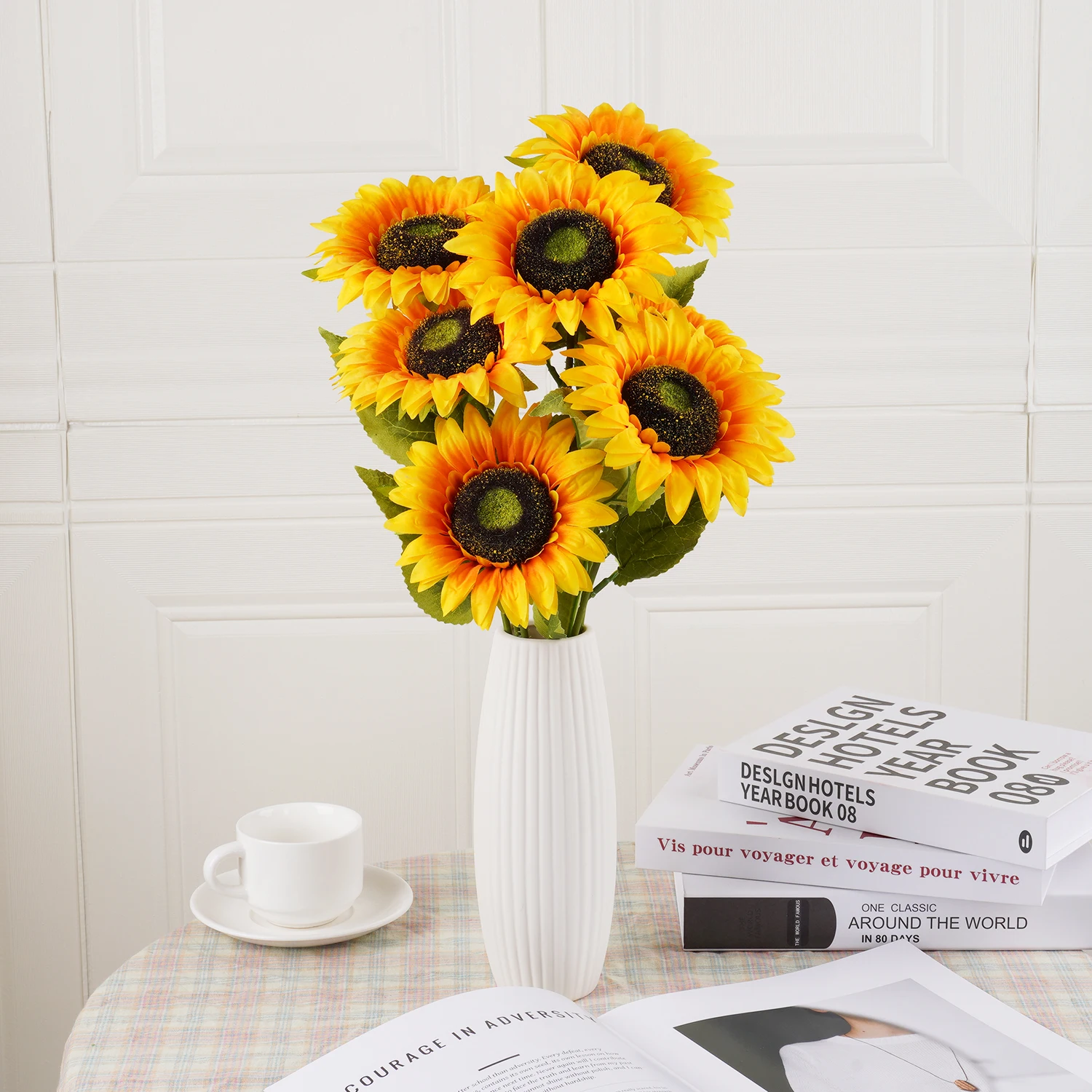 42cm/16.53inch Artificial Sunflower Artificial Flowers Wedding INS Decor Style for Home Fake Flowers Wedding Luxury Decorations