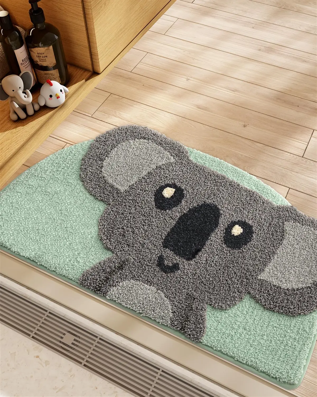 VIKAMA Summer Animal Doormat Non-Slip Anti-Fouling Foot Mat Living Room Bedroom Carpet Imitation Cashmere Home Decor Floor Mats