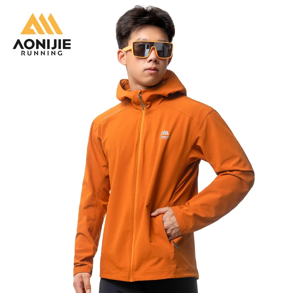 

AONIJIE FM5207 Men Windproof Jacket Autumn and Winter Windproof Warm Outdoor Water-repellent Hiking Top Hooded Running Jacket