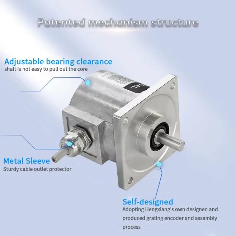 NEW S65F Replace EL63E720S8/24PC10S3MR.710 720 Resolution Flange Encoder AB Phase 10mm Shaft IP65 NPN Optical Encoder