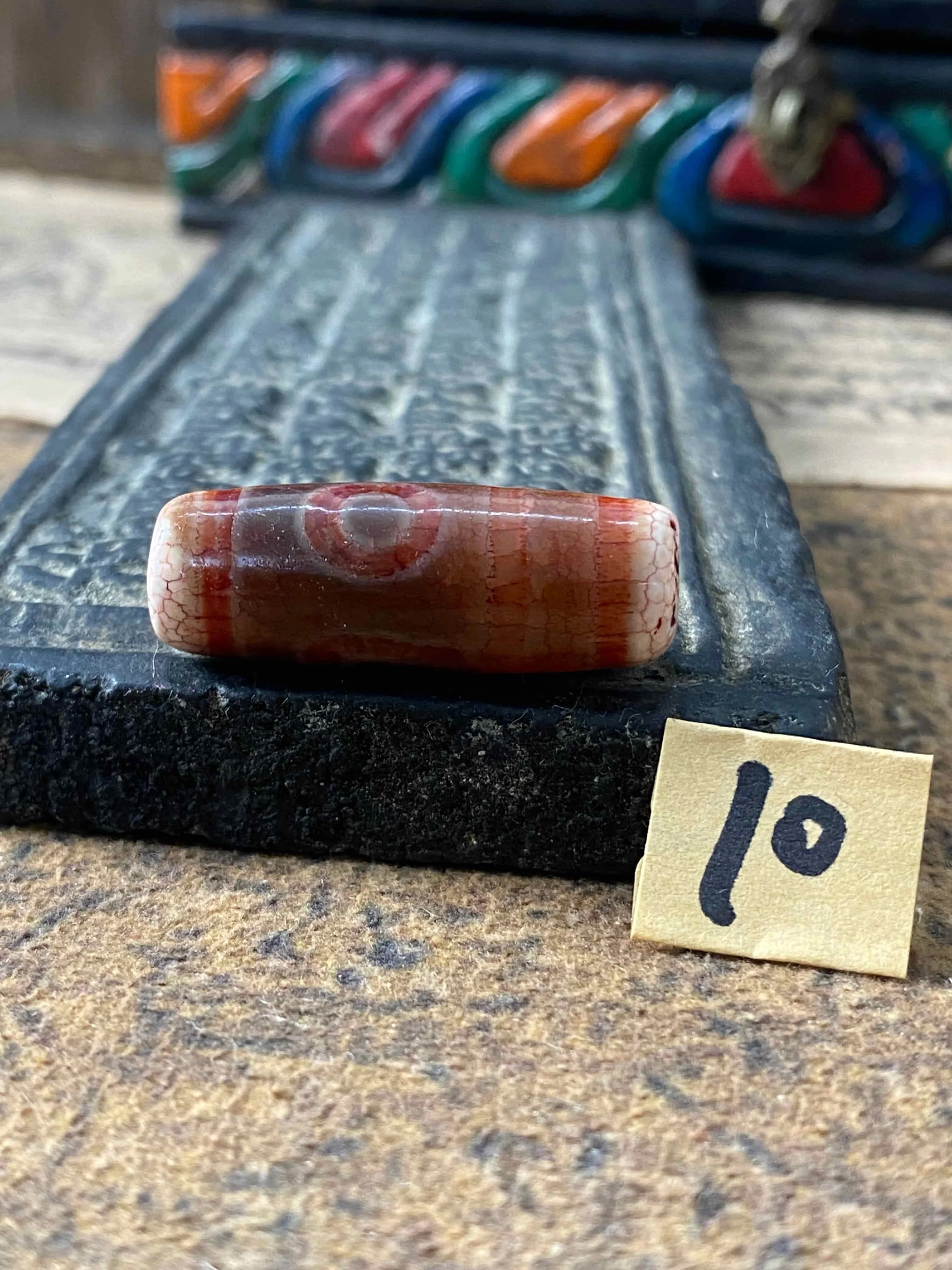 1pcs/lot 30mm Red Agate Dzi Bead Dragon Scale Phoenix Blood Pattern Patinated Two or Three-Eyed Treasure Bottle Loose Beads