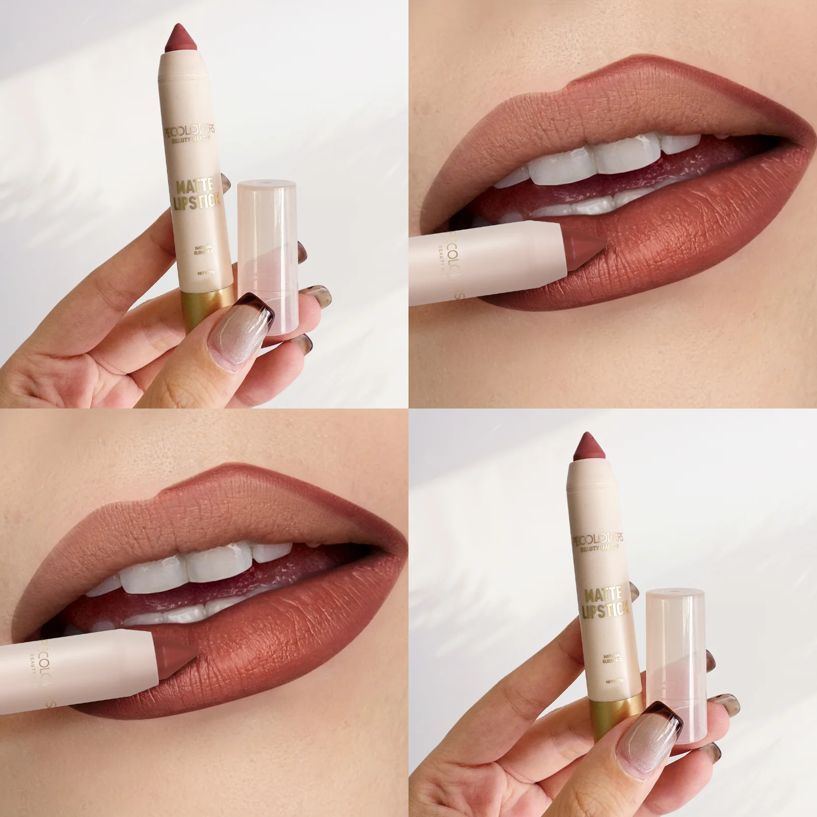 1PC Matte Lip Liner,ลิปสติก,ง่ายต่อการสีลิปสติกปากกา,ลิปสติกธรรมชาติ,กันน้ํา,Lip Makeup เครื่องสําอางค์