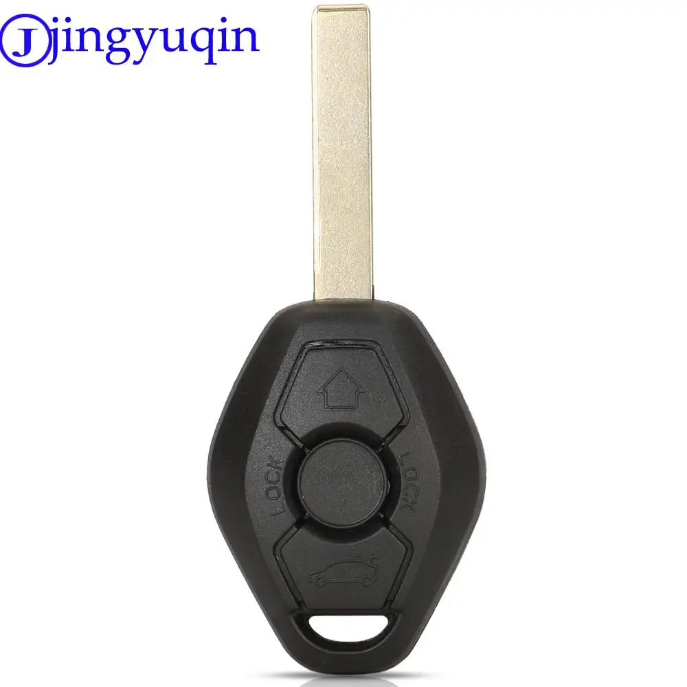 Jingyuqin Control de carcasa de llave remota de coche para BMW serie 3/5/7 sistema CAS2 868Mhz con Chip ID46 hoja HU58 HU92