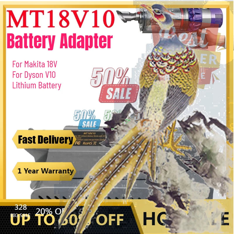 

【Fast Delivery】MT18V10 Battery Adapter For Makita 18V For Dyson V10 Lithium Battery Converting To For Dyson V10 Animal Cyclonic