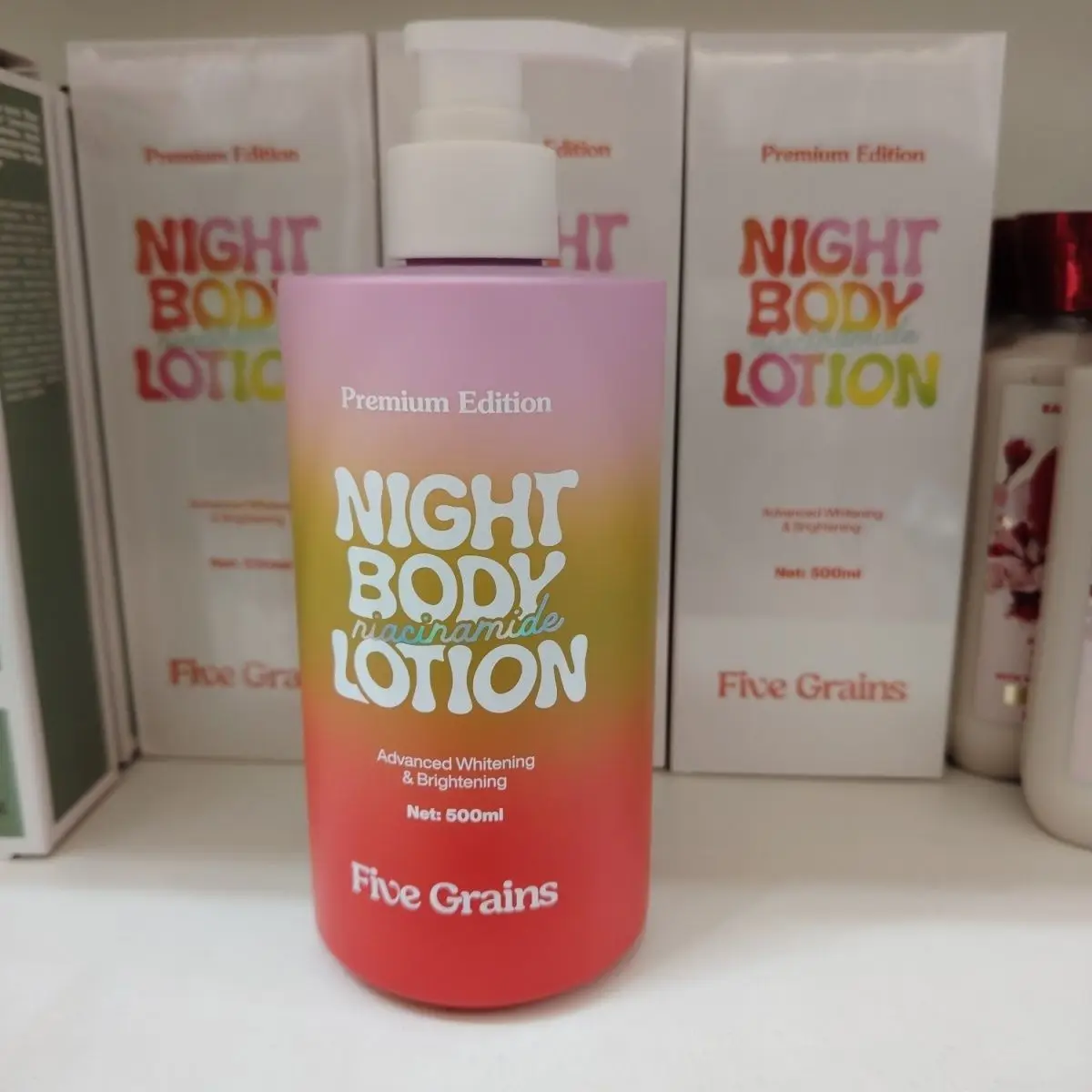 Vietnam Five Grains Niacinamide Night Body Lotion Gentle Brightening Deep Moisturizing
