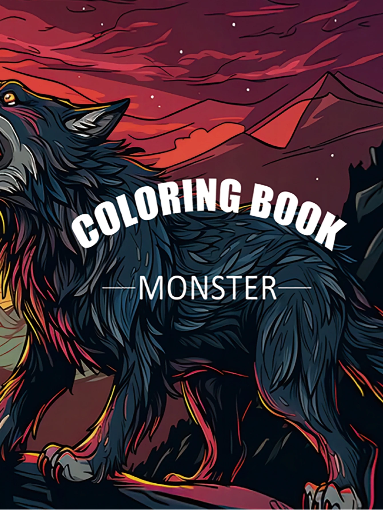 1pc Monster Art Coloring Book Original Upgraded Paper Thickened 20 Pages Coloring Books Gift For Holiday Birthday