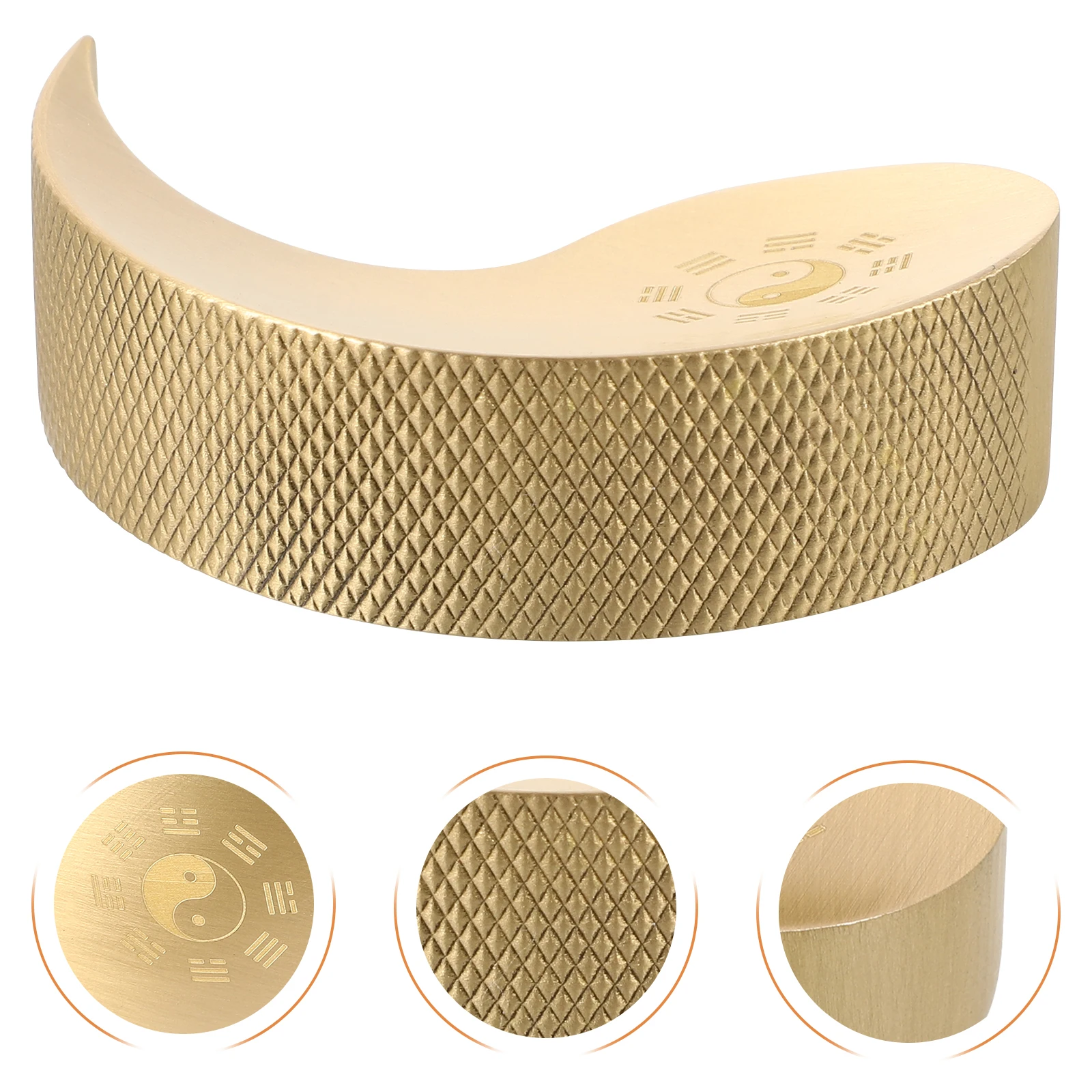 

Brass Paperweight Calligraphy Supplies Brush Pen Holder Solid Rectangular Smooth Surface Writing Painting Tool Decoration