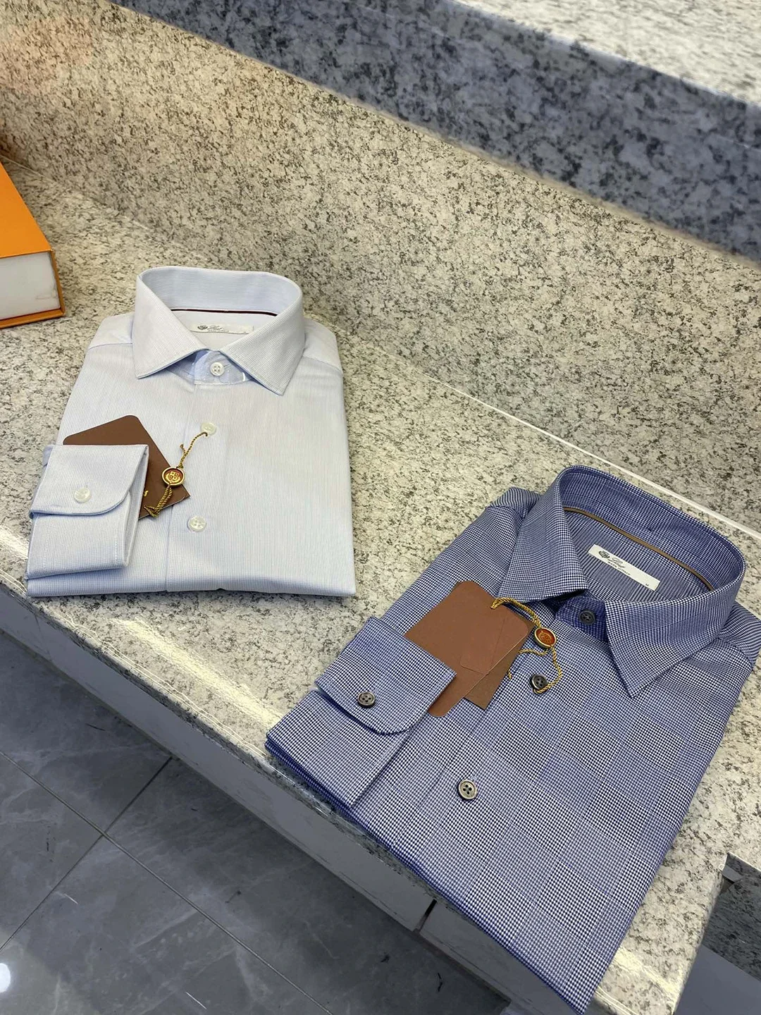 BLLIYOSS Camisa de algodón con cuentas de seda para hombre 2024 nuevo FW informal de negocios de alta calidad con mangas Old Money diseño de cuello sencillo