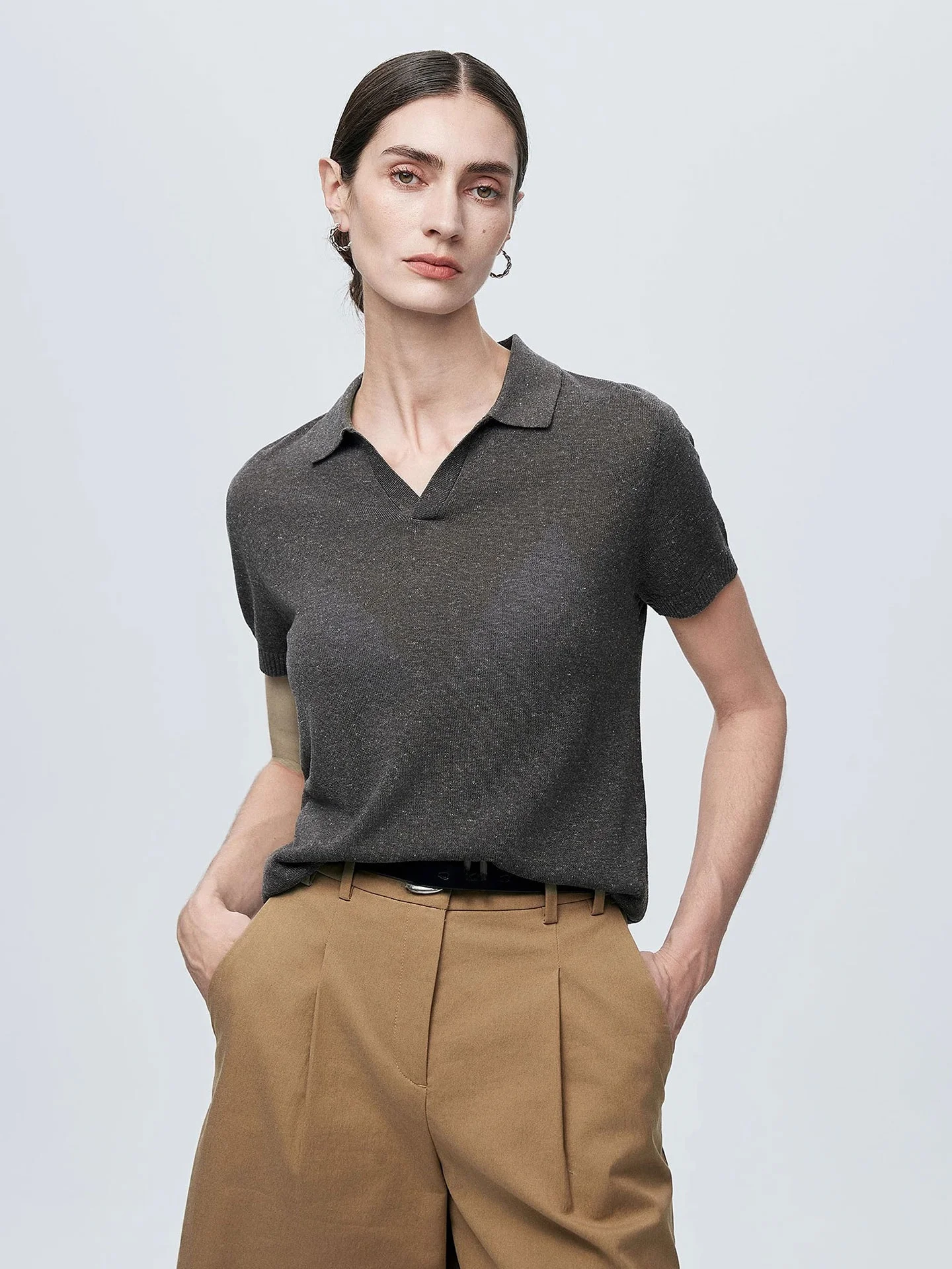 

Вязаный летний топ Ele Ne ort Sve: легкий, комфортный, приятный к телу, с уникальным дизайном, женская модная одежда из шелковой смеси