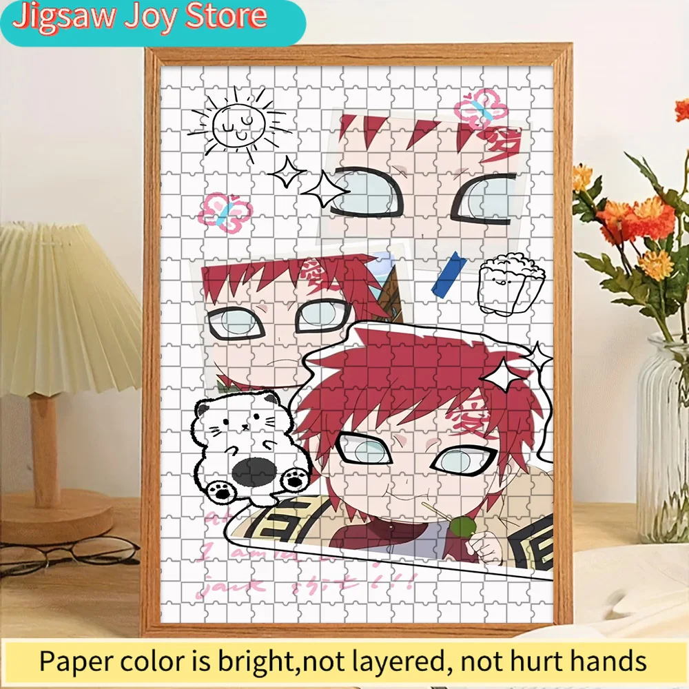 

Anime Gaara Doodle Style Paper Puzzle Wall Art Print, Creative Handmade Craft Decor For Anime Fans, Unique Collectible Gift For