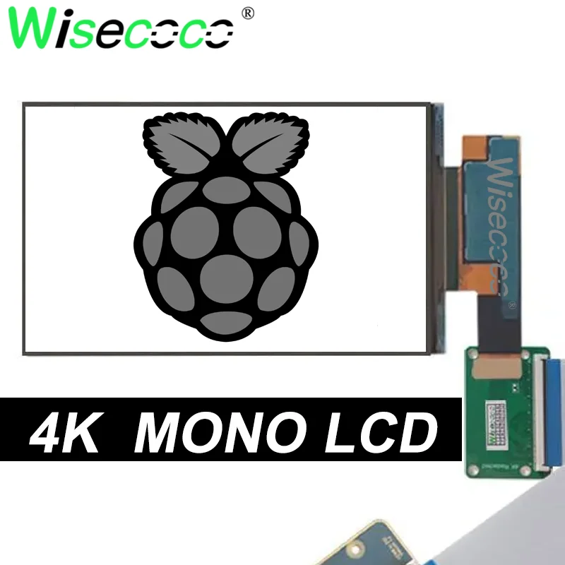 Monochrome LCD Display 4K 5.5 Inch 2160x3840 MONO Panel For 3D Printers Raspberry Pi Display