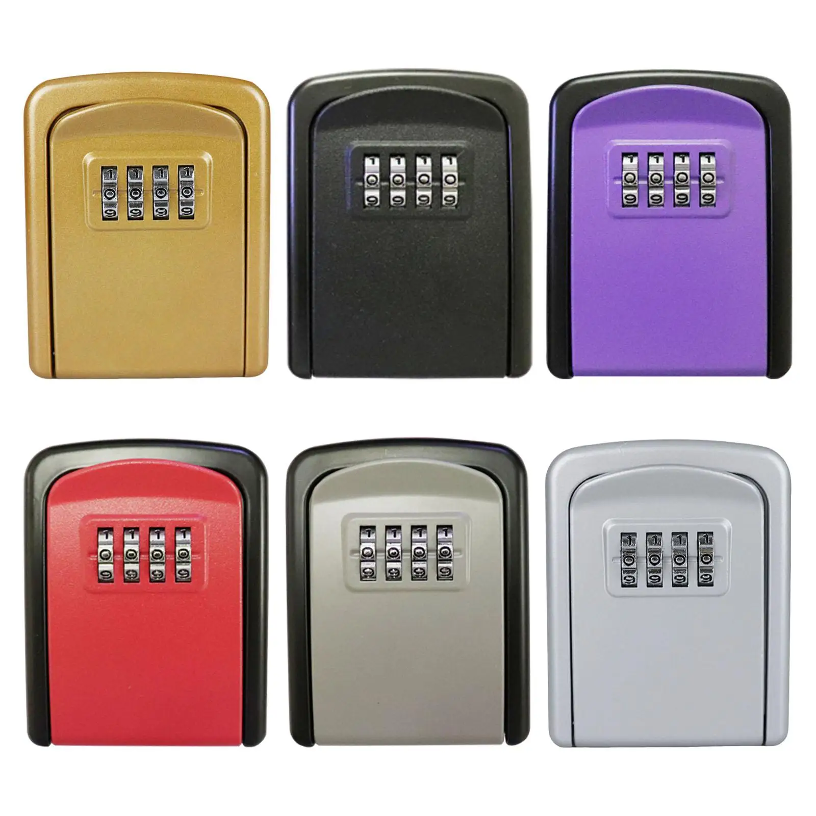 Key Storage Lock Box Combination Lock Box 4 Digit for Indoor Home Garden Garage