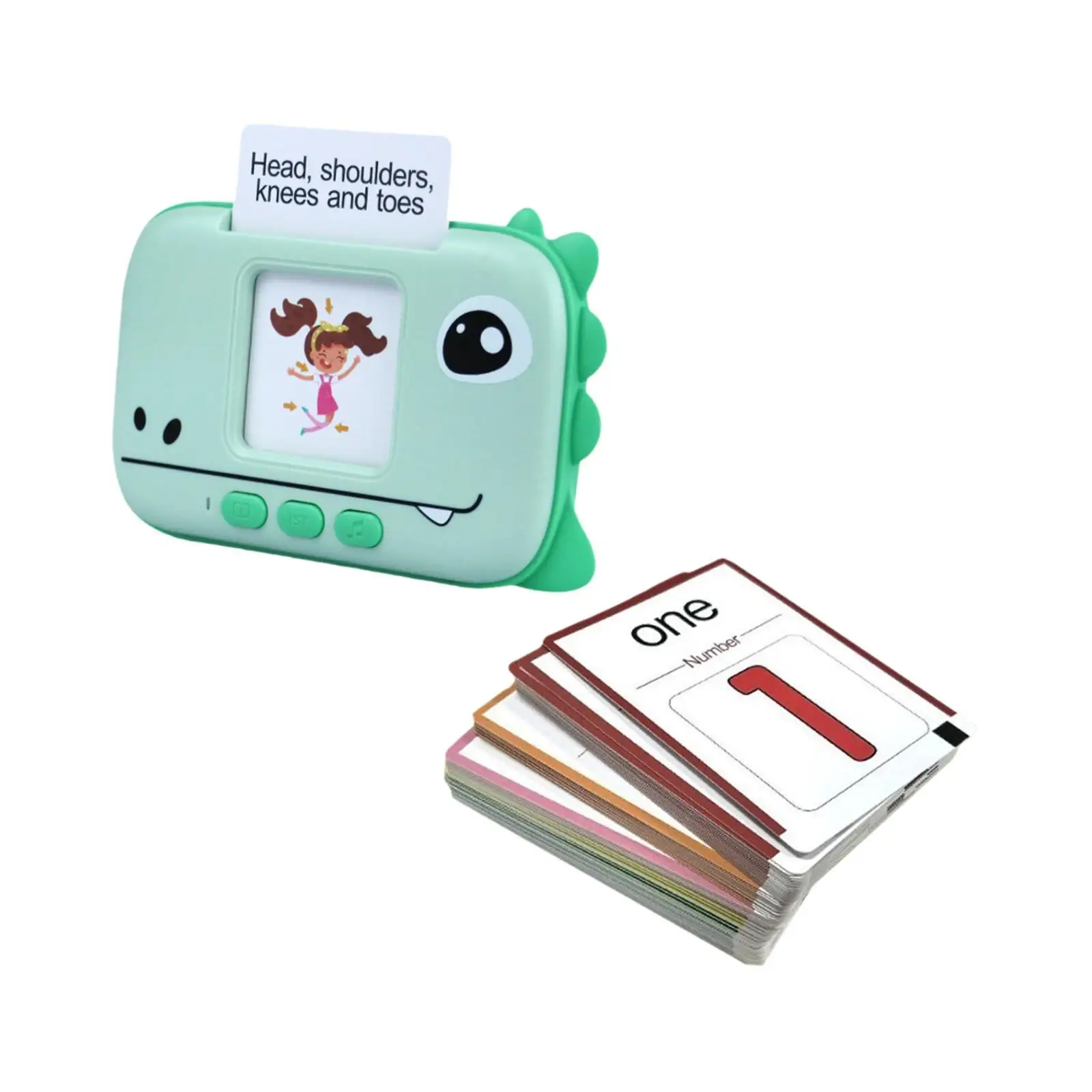 Toy Reading Machine 80 Cards Flashcards Toy for Birthday Gift Baby Preschool