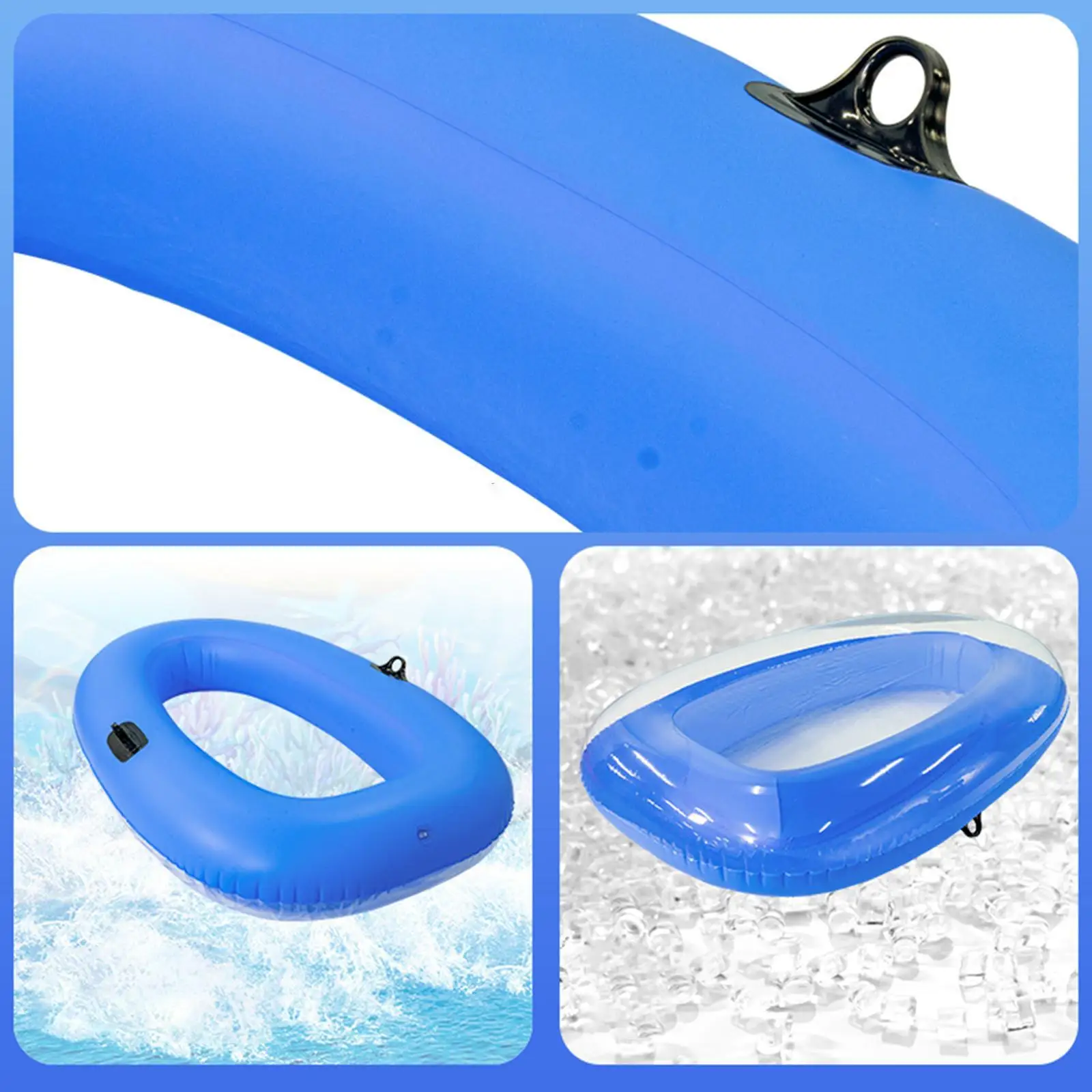 Inflatable Pool Raft with Handles Water Toy Portable Practical Pools Raft Toy Pool Float for Traveling Party Summer Lake Holiday