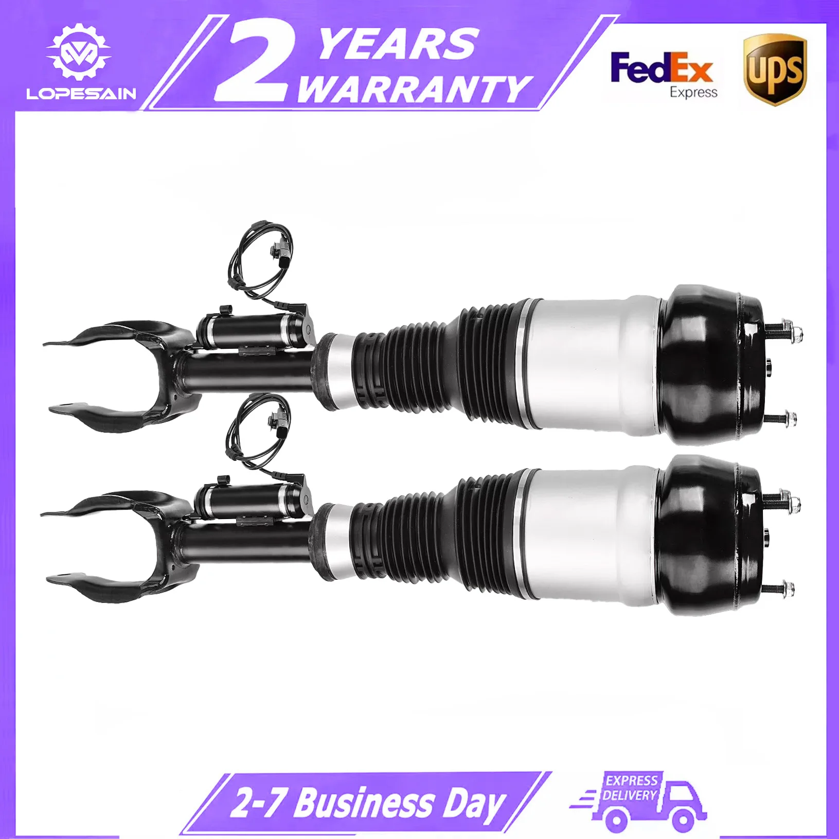 Pair For Front Right/Left Air Suspension Shock With ADS For Mercedes W166 ML250 ML350 GL450 GL500 1663201413 1663201313