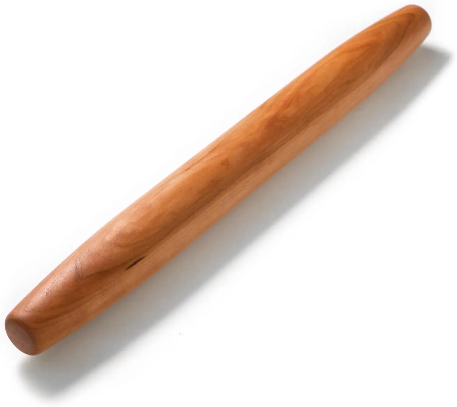 

French Rolling Pin - 20” inch Tapered Rolling pin, French Style - Made in the USA with Pennsylvania Black Cherry Wood - Long Woo