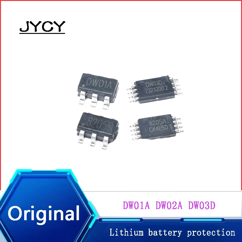 5PCS/lot DW01 DW01A DW02A DW03D DW06D DW07D 8205A 8205S FS8205A SOT23-5/6 TSSOP8 SMD  Lithium battery protection BOM