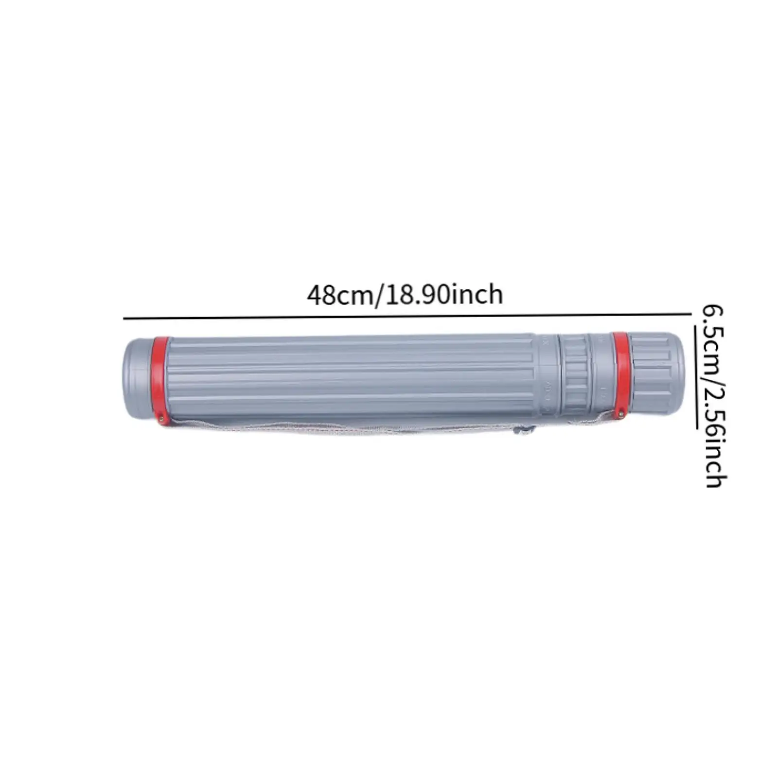 Poster Tube Case with Lids 19“ to 28” Extendable Storage Drawings Tube for Artworks Documents Scrolls