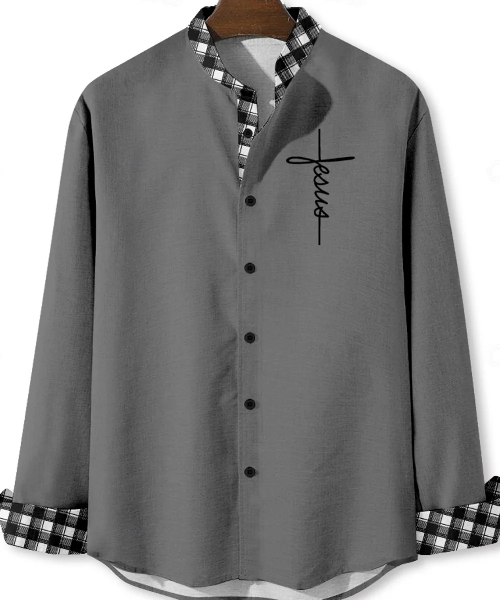 Fashionable and minimalist linen art print short-sleeved shirts, comfortable and best-selling shirts for men and women