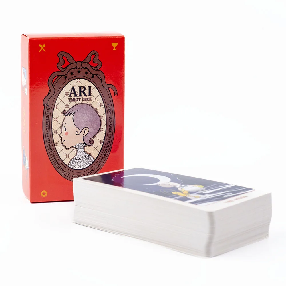Ari 78Pcs Tarot Deck Cute Baby Cartoon Design Joyful Whimsical for Party Divination Precognition Board Game 10.3x6cm - view 4