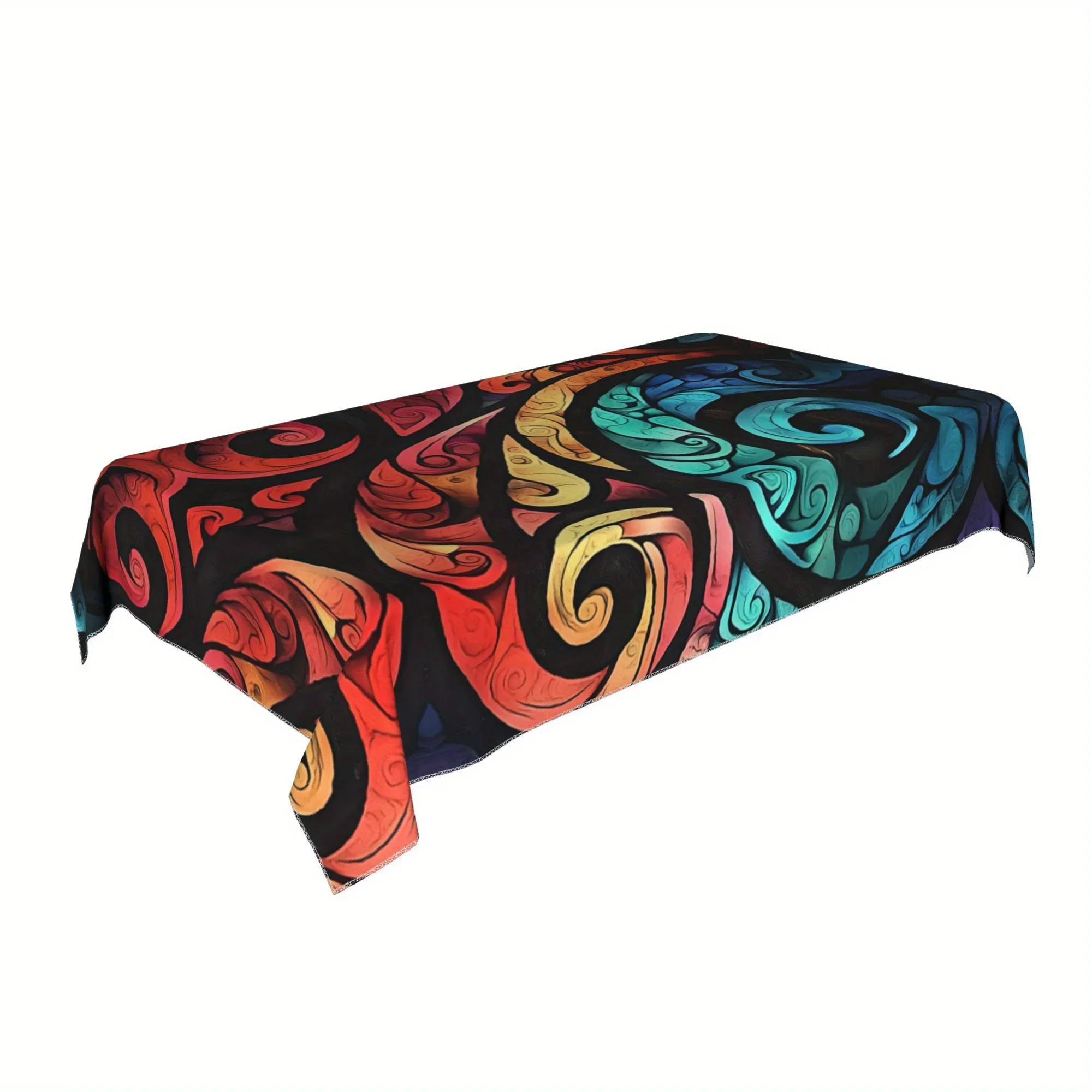 One tablecloth with a New Zealand polka dot floral pattern, made of durable polyester material.