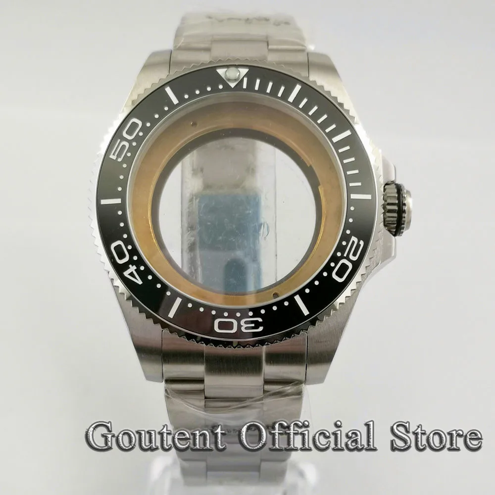 

Goutent 43mm Sapphire Glass Watch Case With Ceramic Bezel Fit For NH35 NH36 ETA 2836,Miyota 8215 821A,DG2813,3804 Movement