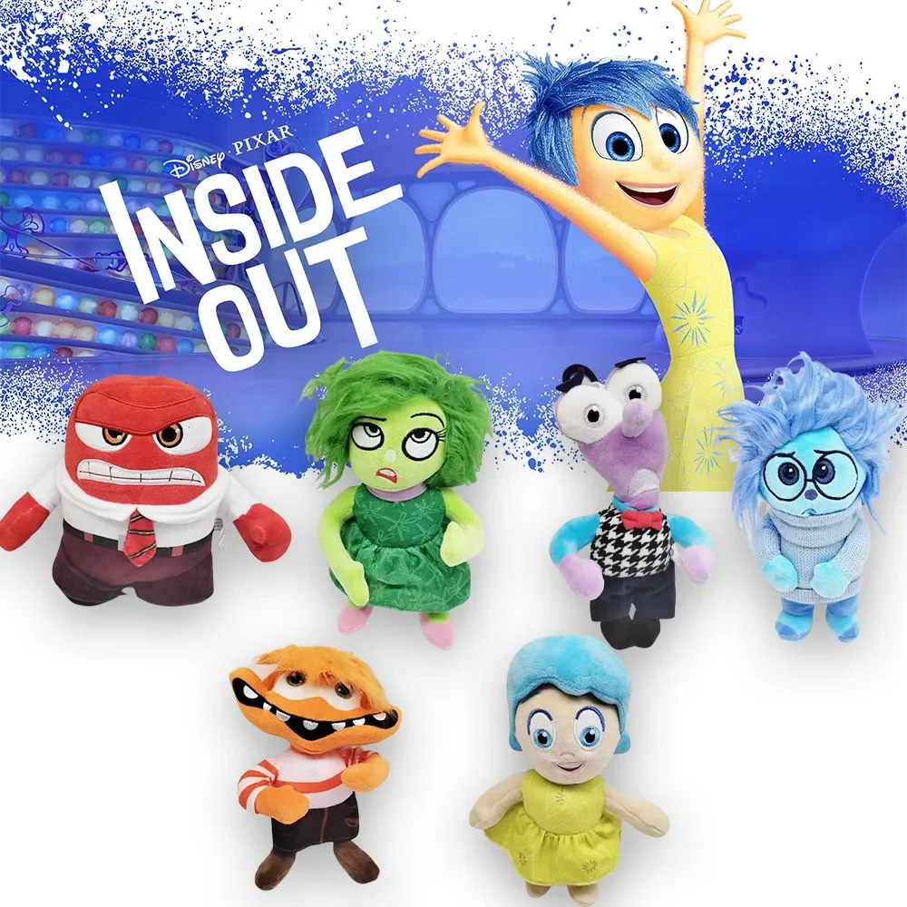 

! 21-26 см Inside Out персонажи мультфильмов Bing Bong Joy Sadness Anger Disgust Fear плюшевые игрушки куклы подарки для детей