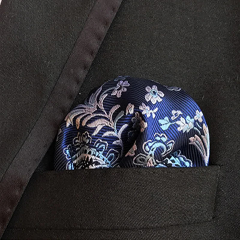 Новый роскошный мужской шелковый носовой платок Карманный платок для мужского костюма с рисунком Пейсли Модный бриллиантовый подарок для мужчины