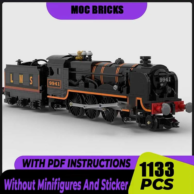 

Moc Building LMS 6P Patriot Class Locomotive Model Bricks Technology Blocks Construstion Railway Train Toy DIY Set Assembly Gift